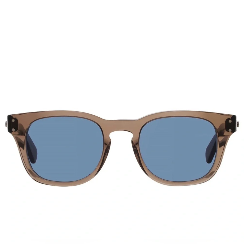 Salvatore Ferragamo Transparent Brown  Sunglasses with Blue Lens (NWT)